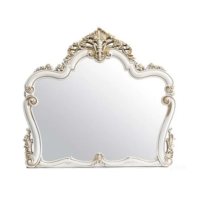 Зеркало «Флоренция» белый перламутровый глянец