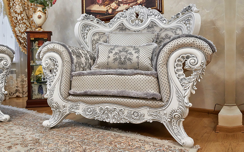 Кресло «Лорд» серебро – изображение 1