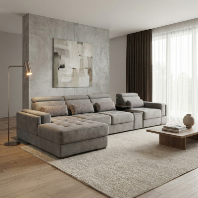 Угловой диван «Гранд» раскладной с тумбой 3