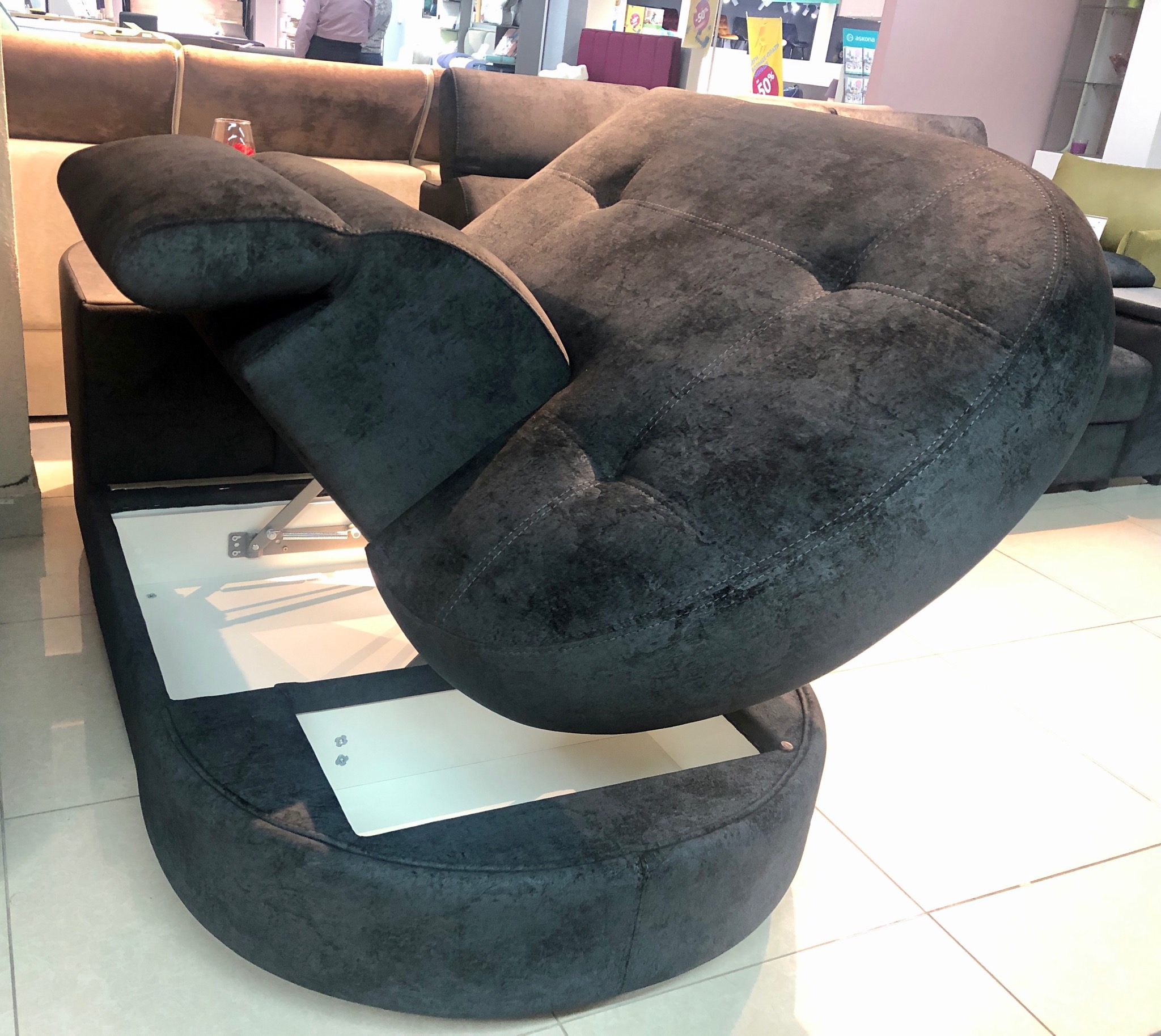 Угловой диван «Браво Комфорт» черный – изображение 8