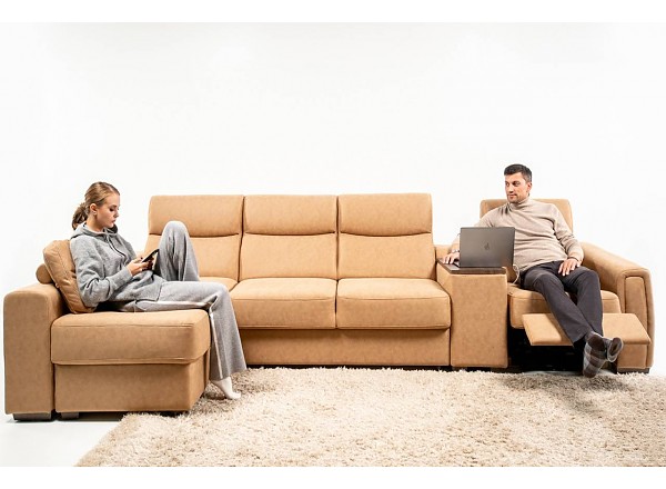 Угловой диван «Кредо» с  реклайнером – изображение 2