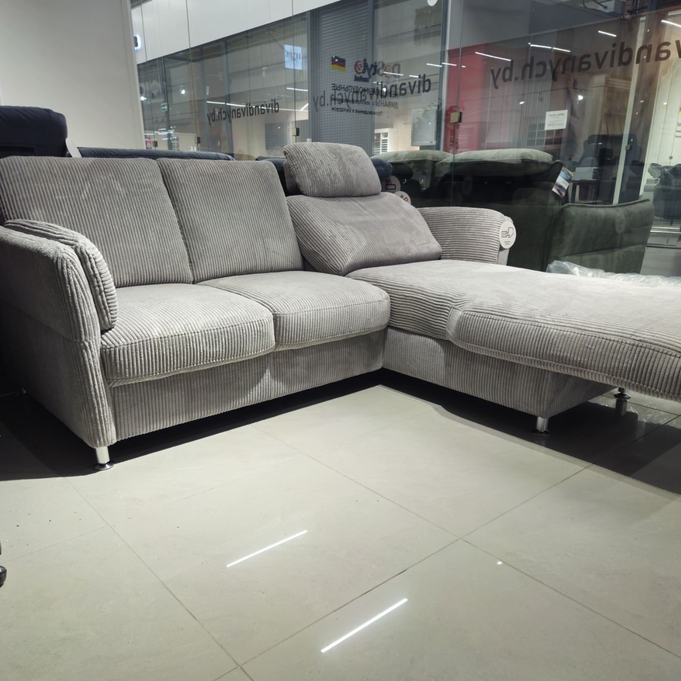 Угловой диван Видар серый – изображение 6