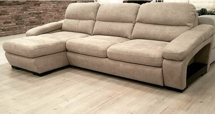 Модульный кожаный диван «Дамин» с оттоманкой – изображение 2