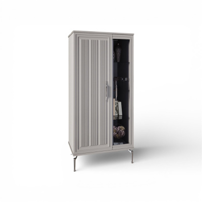 Витрина Замира 2-ств низкая серая