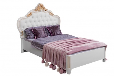 Односпальная кровать «Натали»  120 белый глянец
