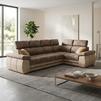 Угловой диван «Айпетри»  Г какао