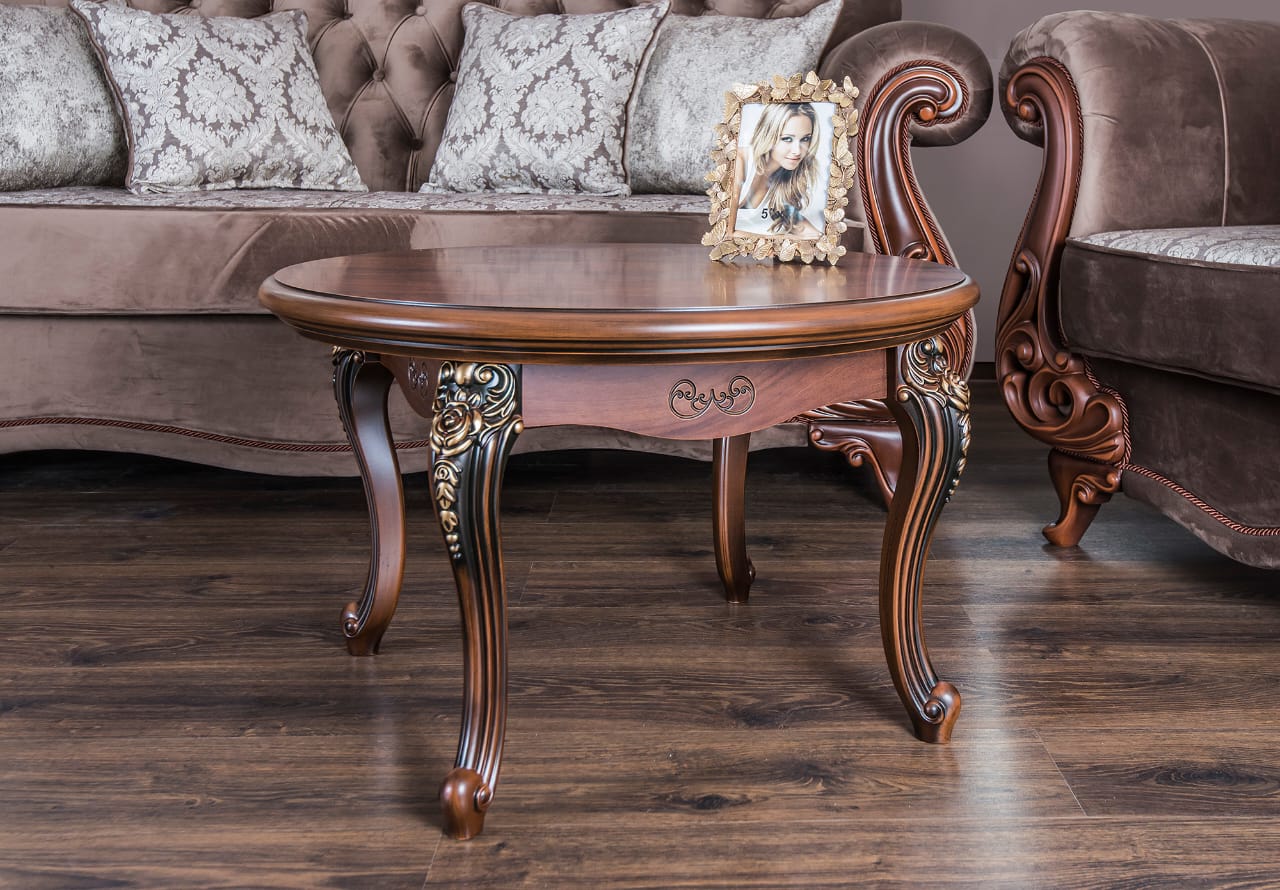 Стол журнальный круглый «Илона» караваджо – изображение 7