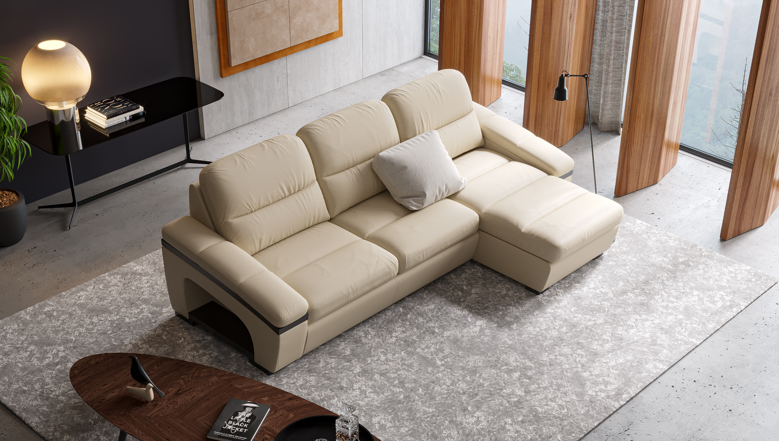 Угловой диван «Дамин» с оттоманкой – изображение 2