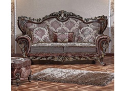 Прямой классический диван «Лорд» трехместный (шоколад)