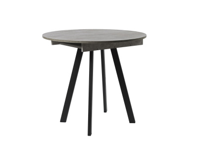 Стол ВВР Элип Камень светлый/черный профиль, ЛДСП