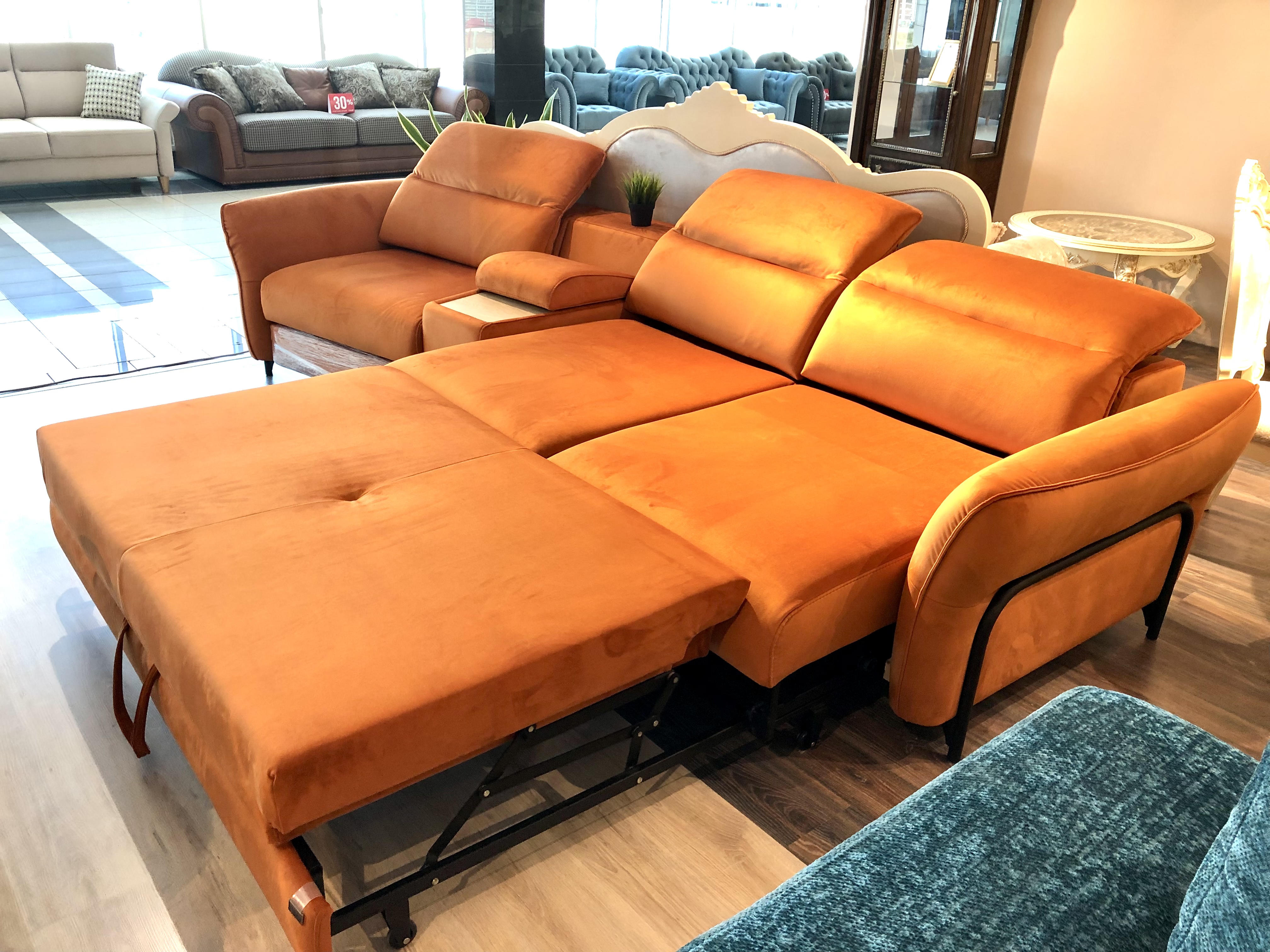 Прямой  диван "Глория" Оранж  – изображение 2