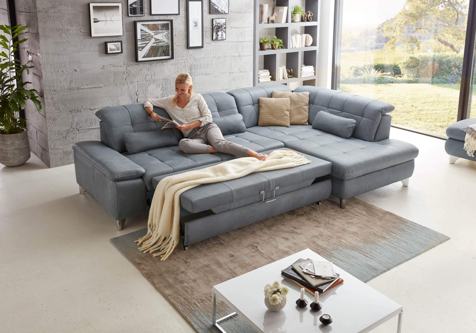 Угловой диван  Эйдж  замша – изображение 5