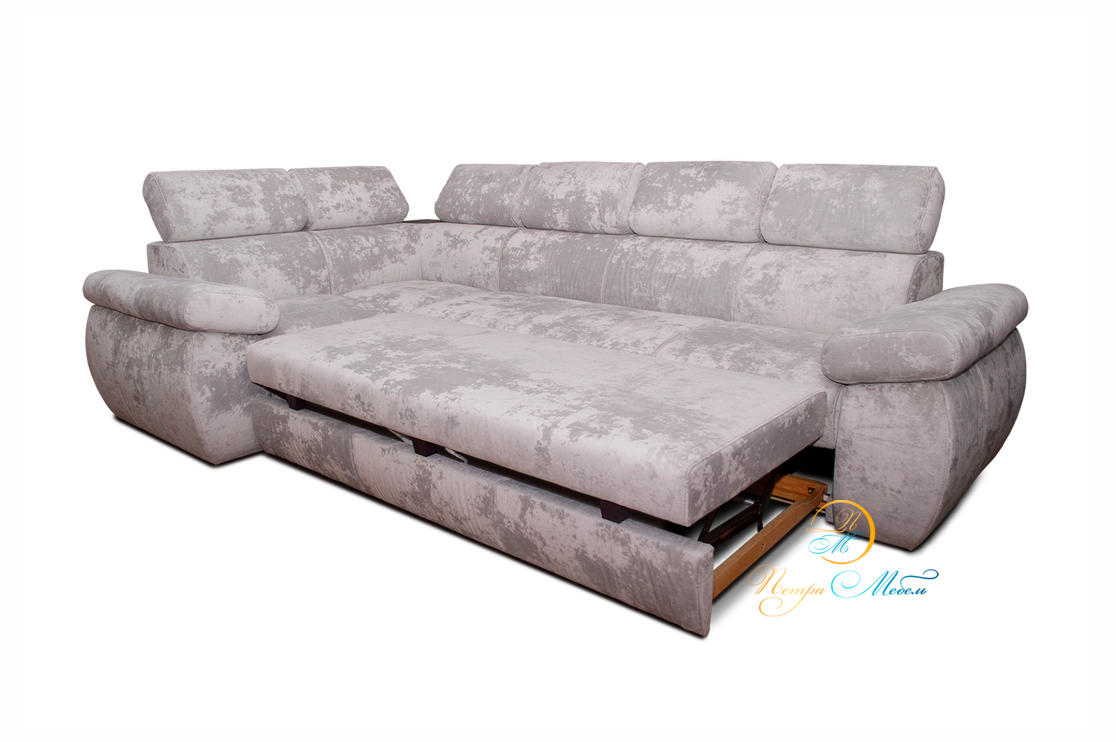 Угловой диван «Айпетри Комфорт» с оттоманкой белый – изображение 2