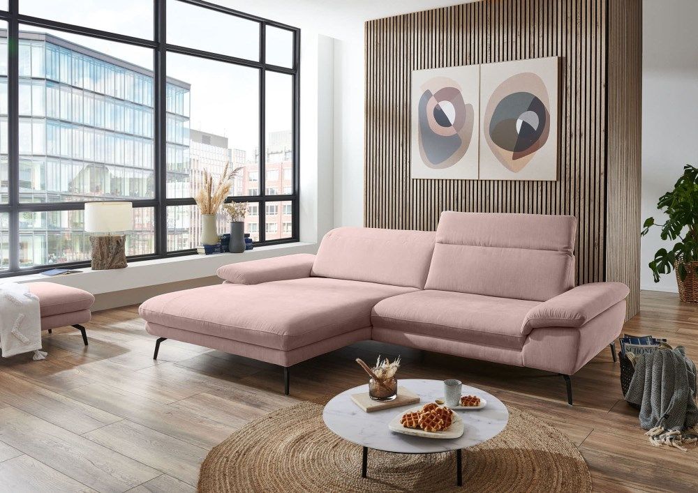 Угловой мягкий  гарнитур  Эмили розовый – изображение 2