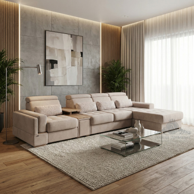 Угловой диван «Гранд» с тумбой