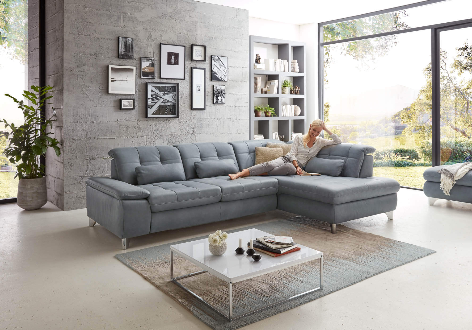 Угловой диван  Эйдж  замша – изображение 4