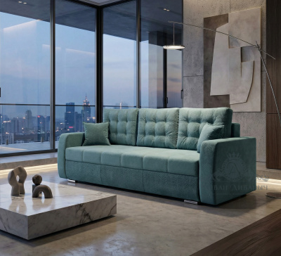 Прямой диван «Олимп Люкс 1» бирюза