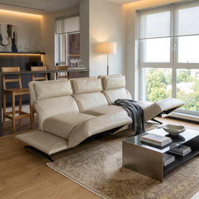 Модульный  гарнитур мягкой мебели   «Бонн» в натуральной коже