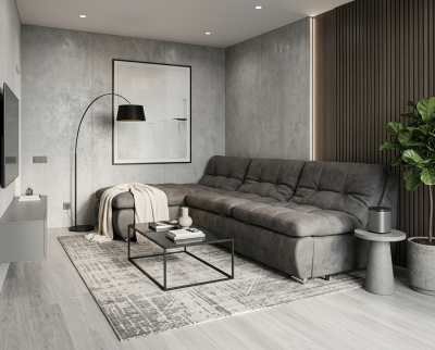 Угловой диван «Лиссабон» серый 