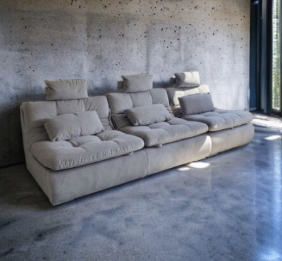 Прямой диван «Лиссабон» серый