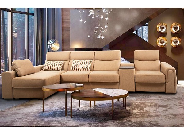 Угловой диван «Кредо» с  реклайнером – изображение 1