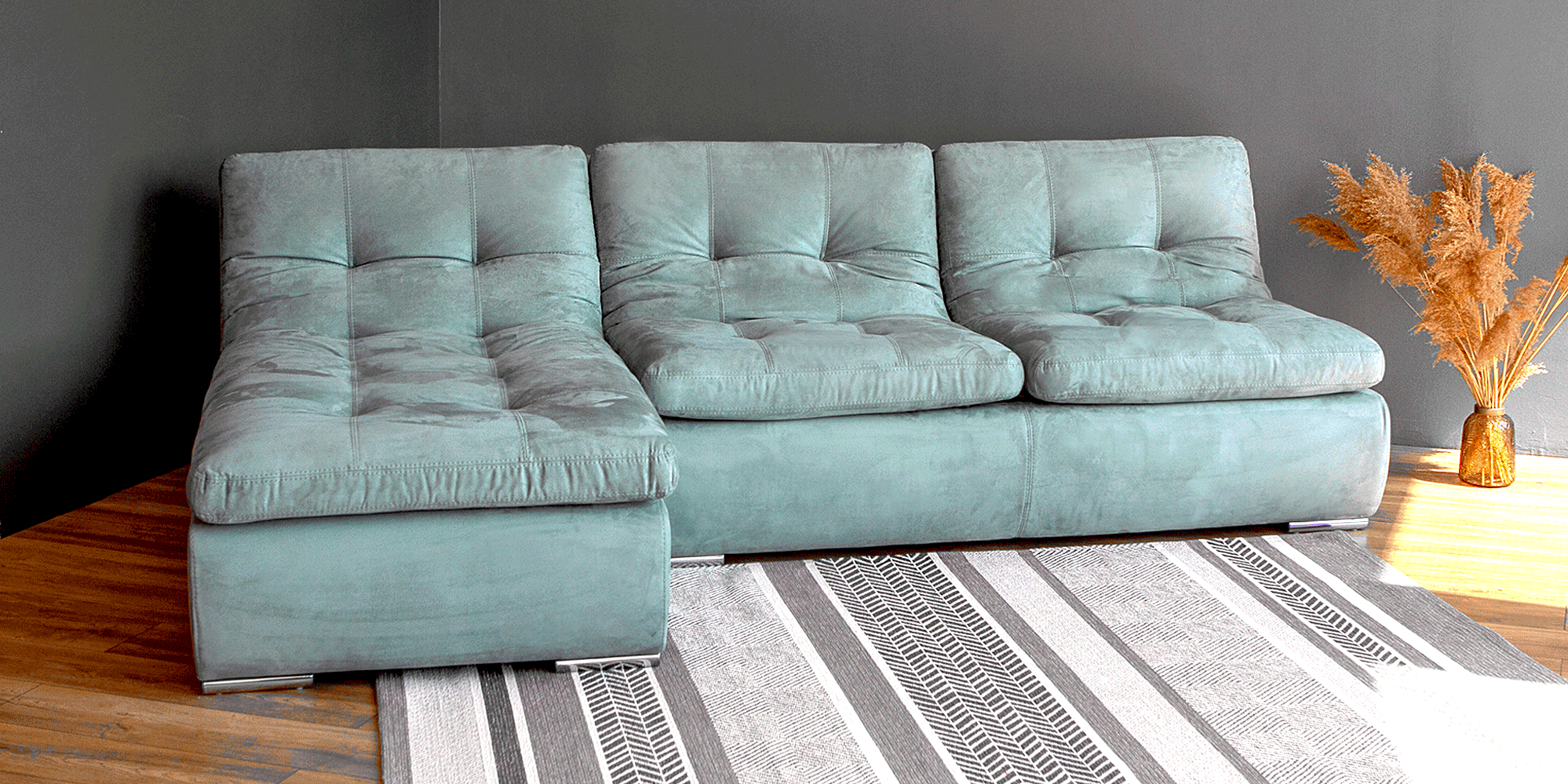 Угловой диван «Лиссабон» с оттоманкой – изображение 2