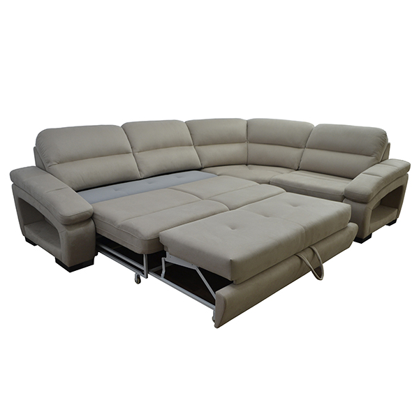 Модульный кожаный диван «Дамин» с оттоманкой – изображение 5