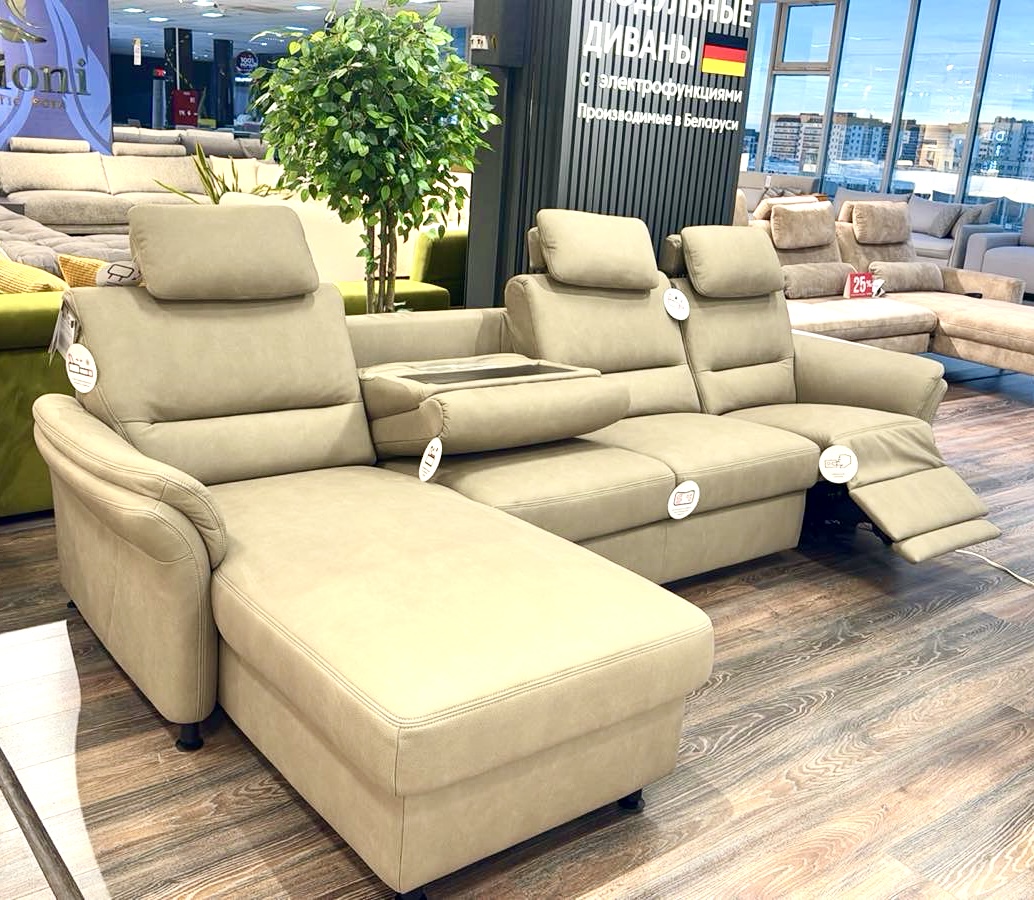 Угловой  диван  Дакота С реклайнером – изображение 1