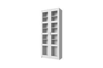 Шкаф с витриной 2V СКАГЕН (белый) 