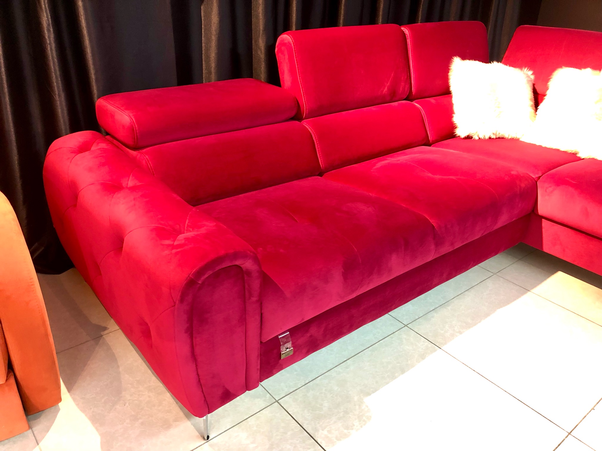 Угловой диван «Мадрид» красный – изображение 5