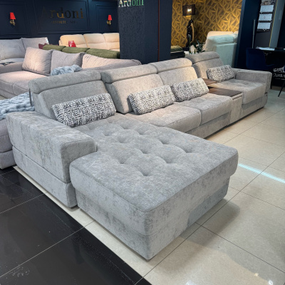 Угловой диван «Гранд» раскладной с тумбой 4