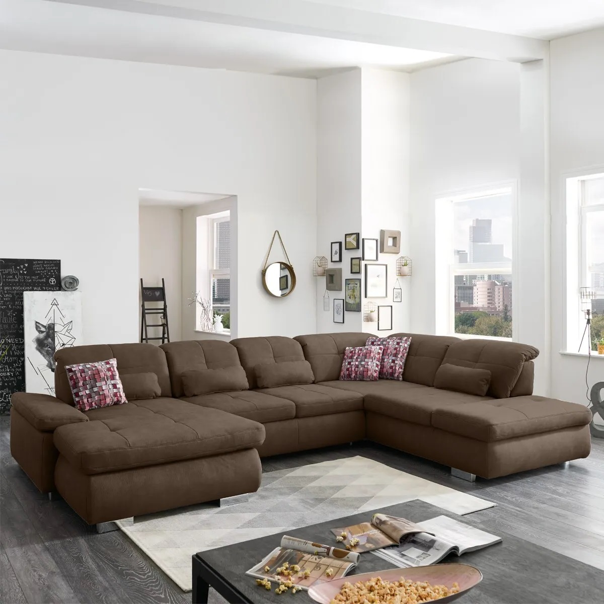 Модульный мягкий гарнитур Артус коричневый – изображение 6