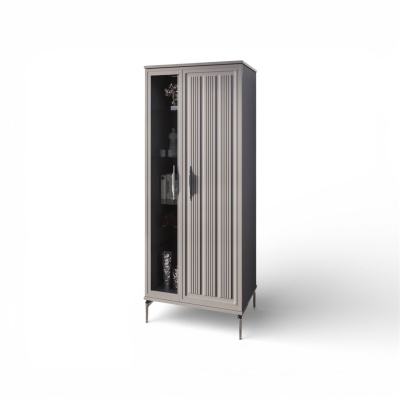 Витрина Замира 2-ств высокая серая