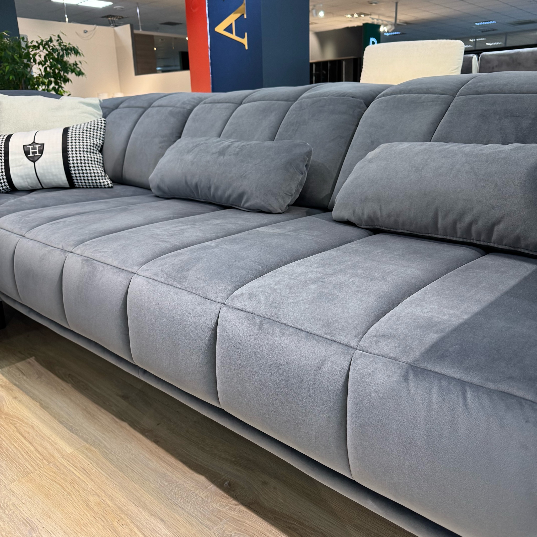 Угловой мягкий  гарнитур  Элиас серый – изображение 2