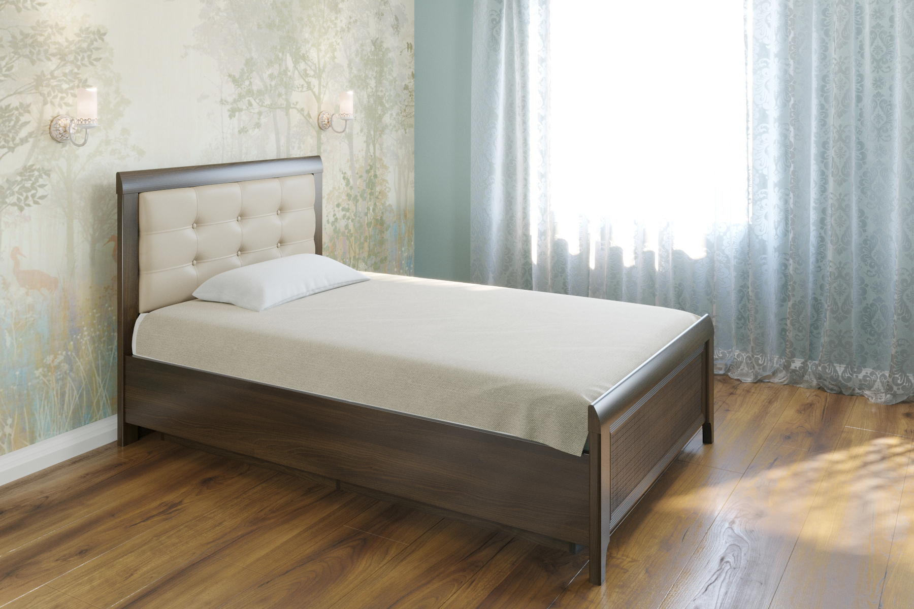 Полуторная кровать (1,4x2,0) КР-1032 – изображение 1