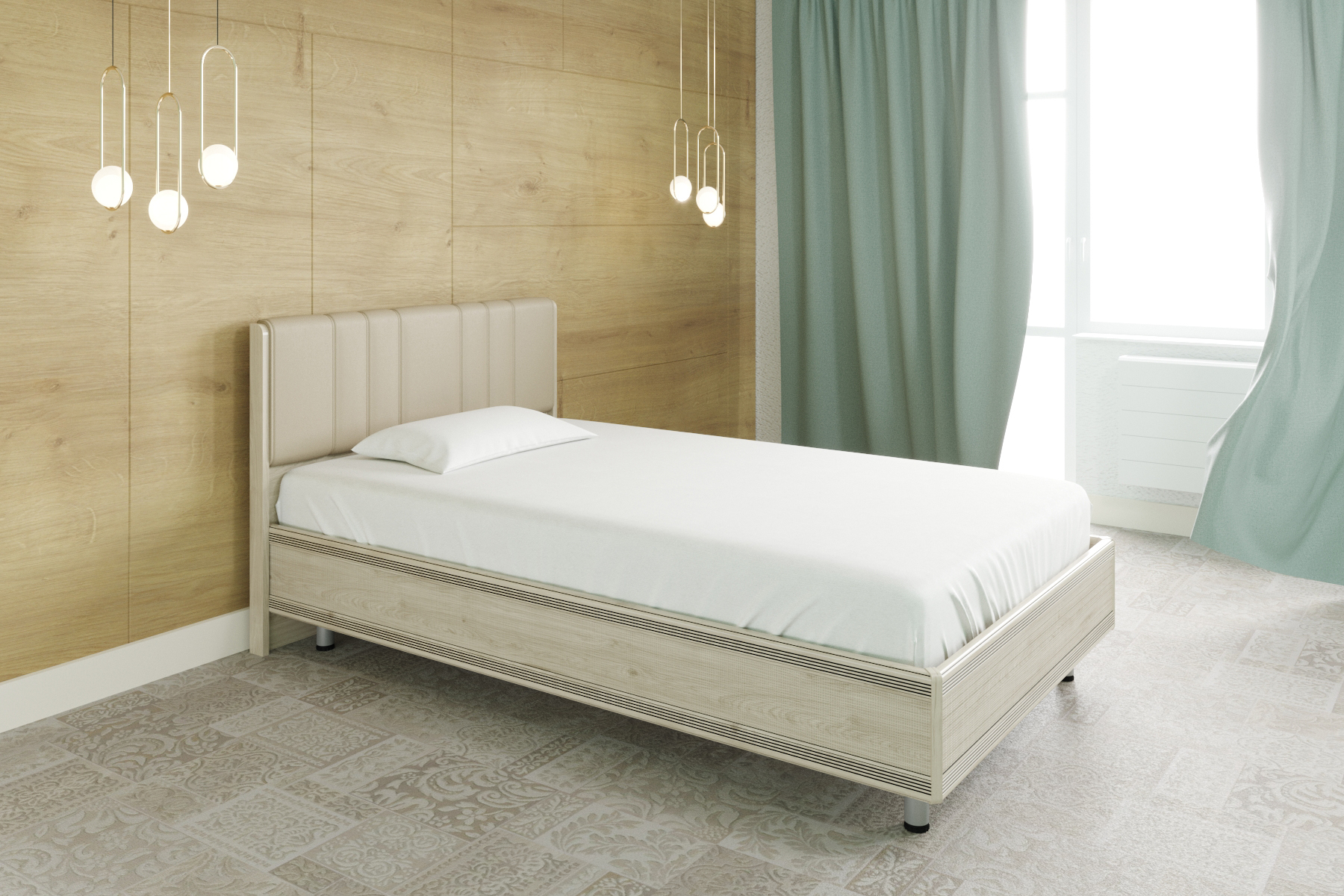 Односпальная кровать (1,2x2,0) КР-2011 – изображение 3