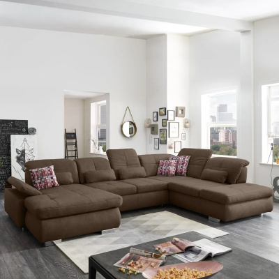 Модульный мягкий гарнитур Артус коричневый