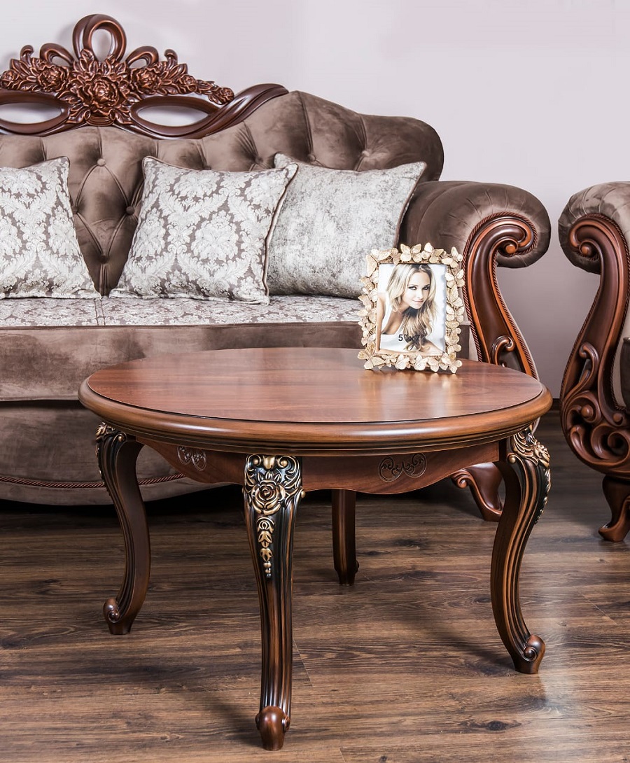 Стол журнальный круглый «Илона» караваджо – изображение 6