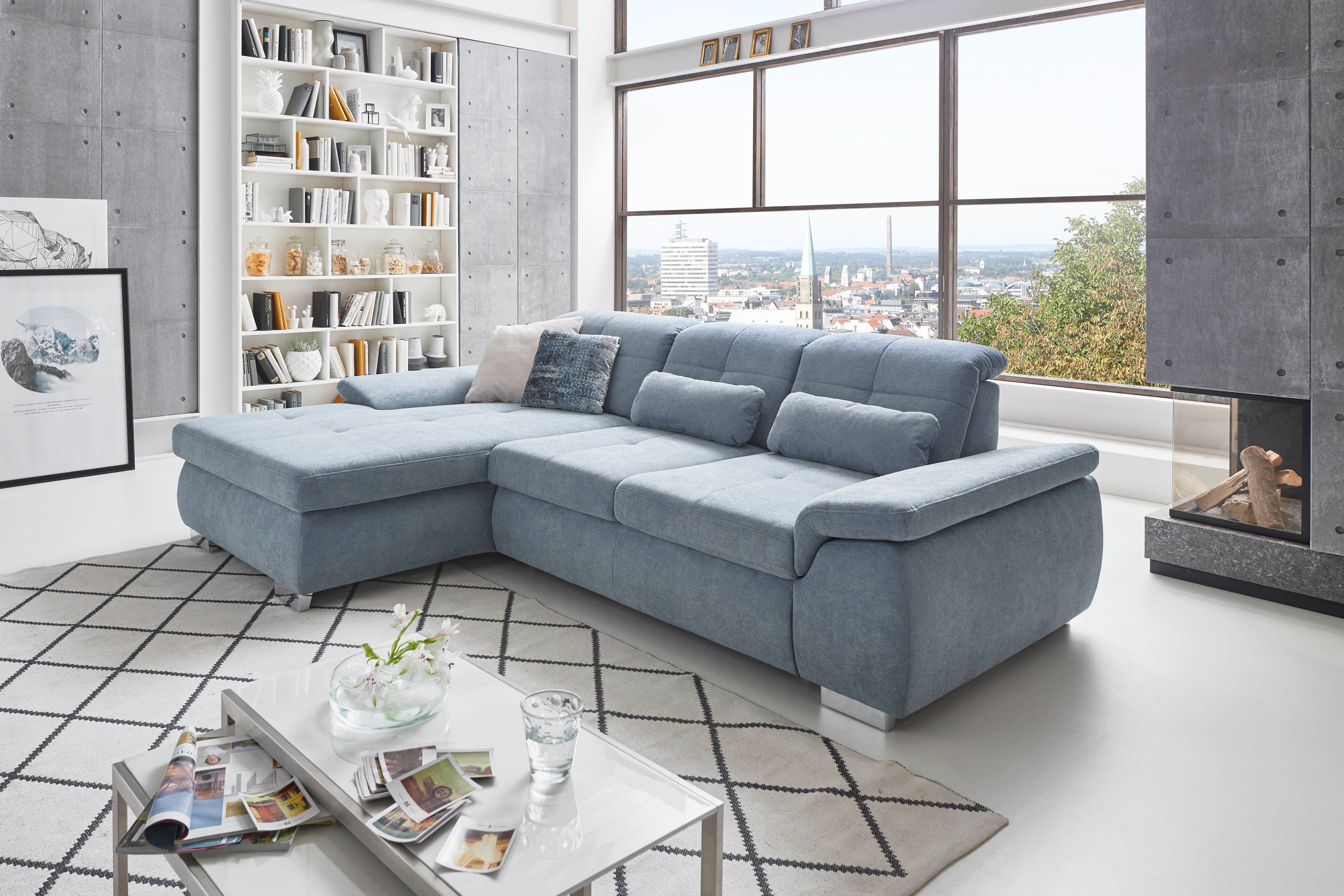 Угловой диван  Антарис  голубой – изображение 2