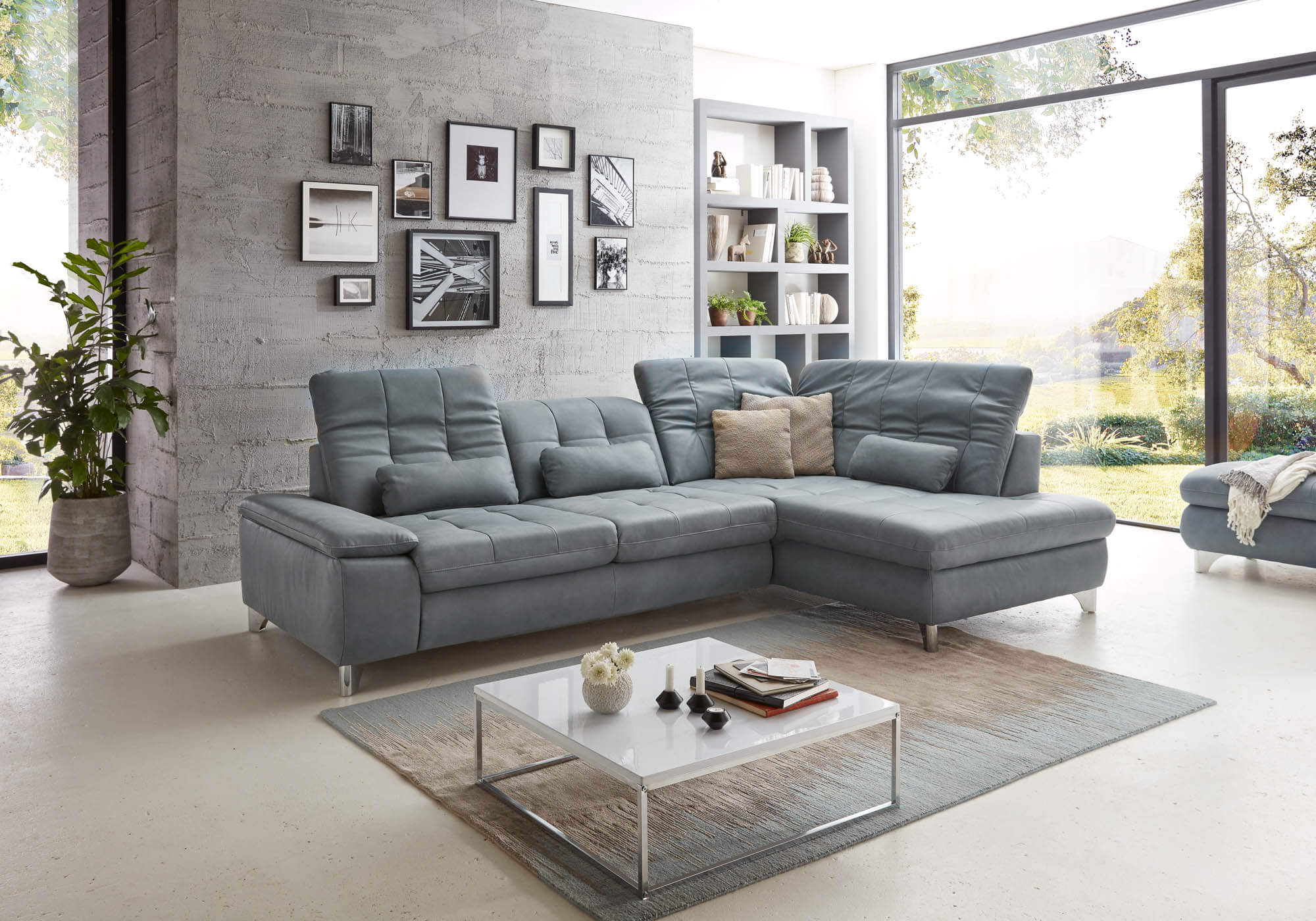 Угловой диван  Эйдж  замша – изображение 2