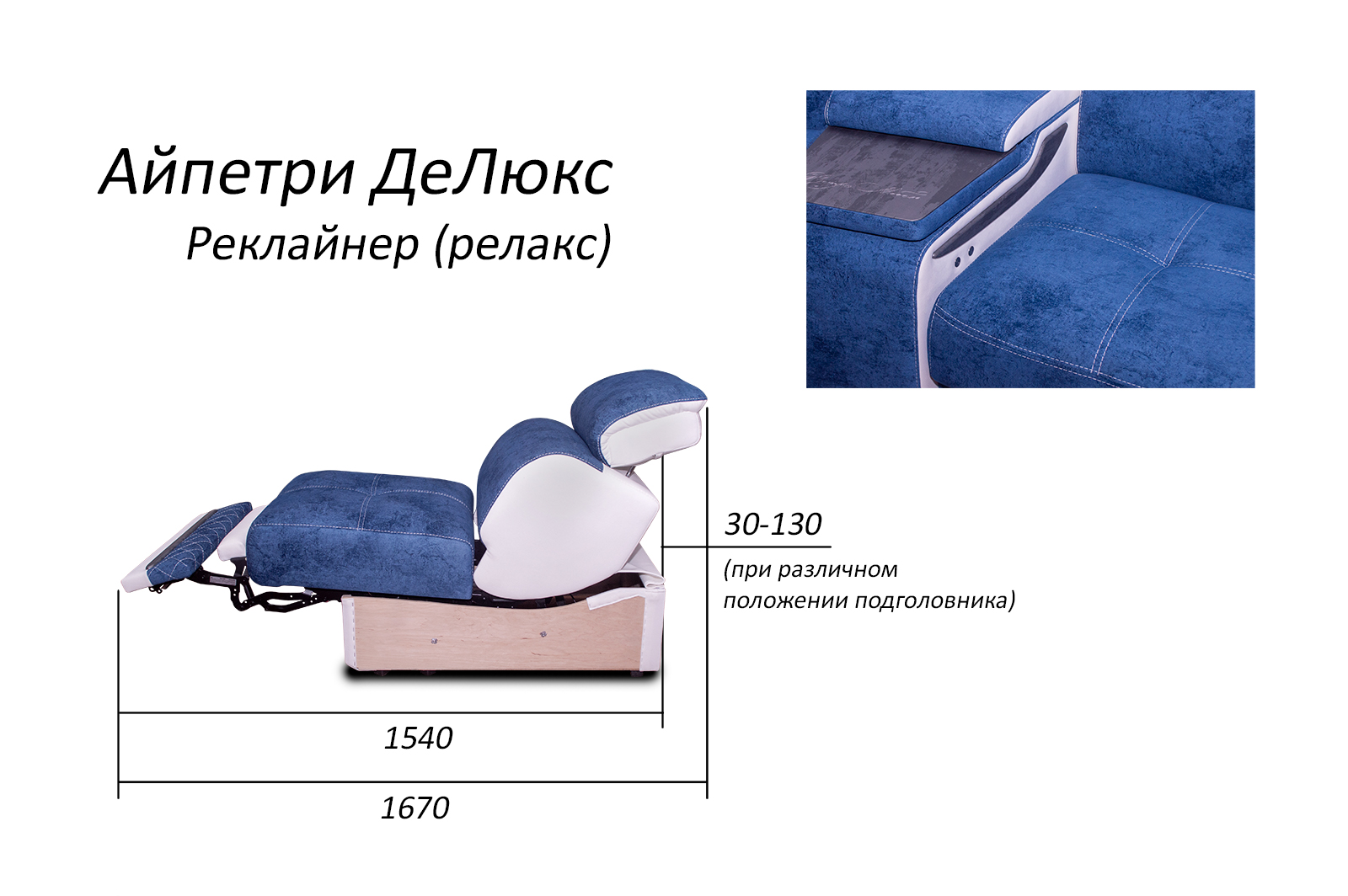 Угловой диван «Айпетри Делюкс» 30 с реклайнером – изображение 4