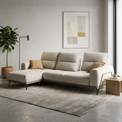 Угловой диван Юнион беж