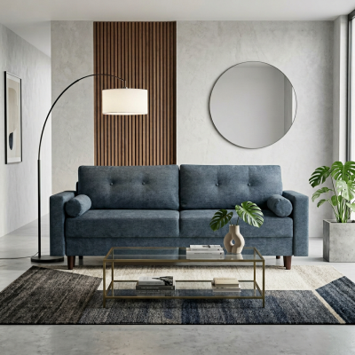  Прямой диван  ROBIN. ЦВЕТ BORDO 08