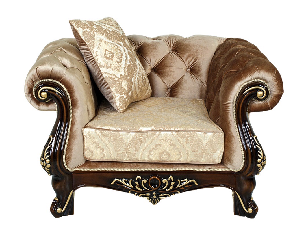 Комплект мягкой мебели «Ассоль» золото орех 3+1+1 – изображение 3