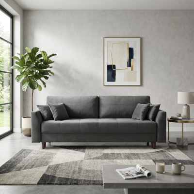  Прямой диван  DAVID NEW. ЦВЕТ RIO GRAFFIT