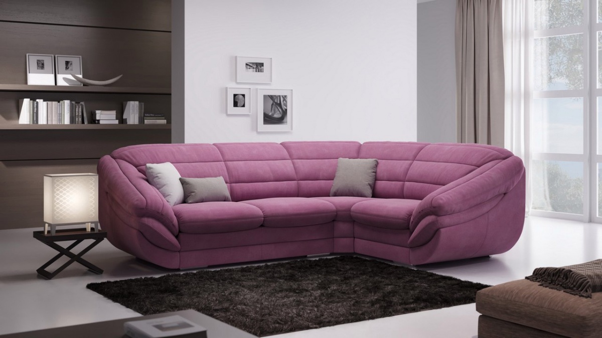Угловой кожаный диван «Верона» Г – изображение 1