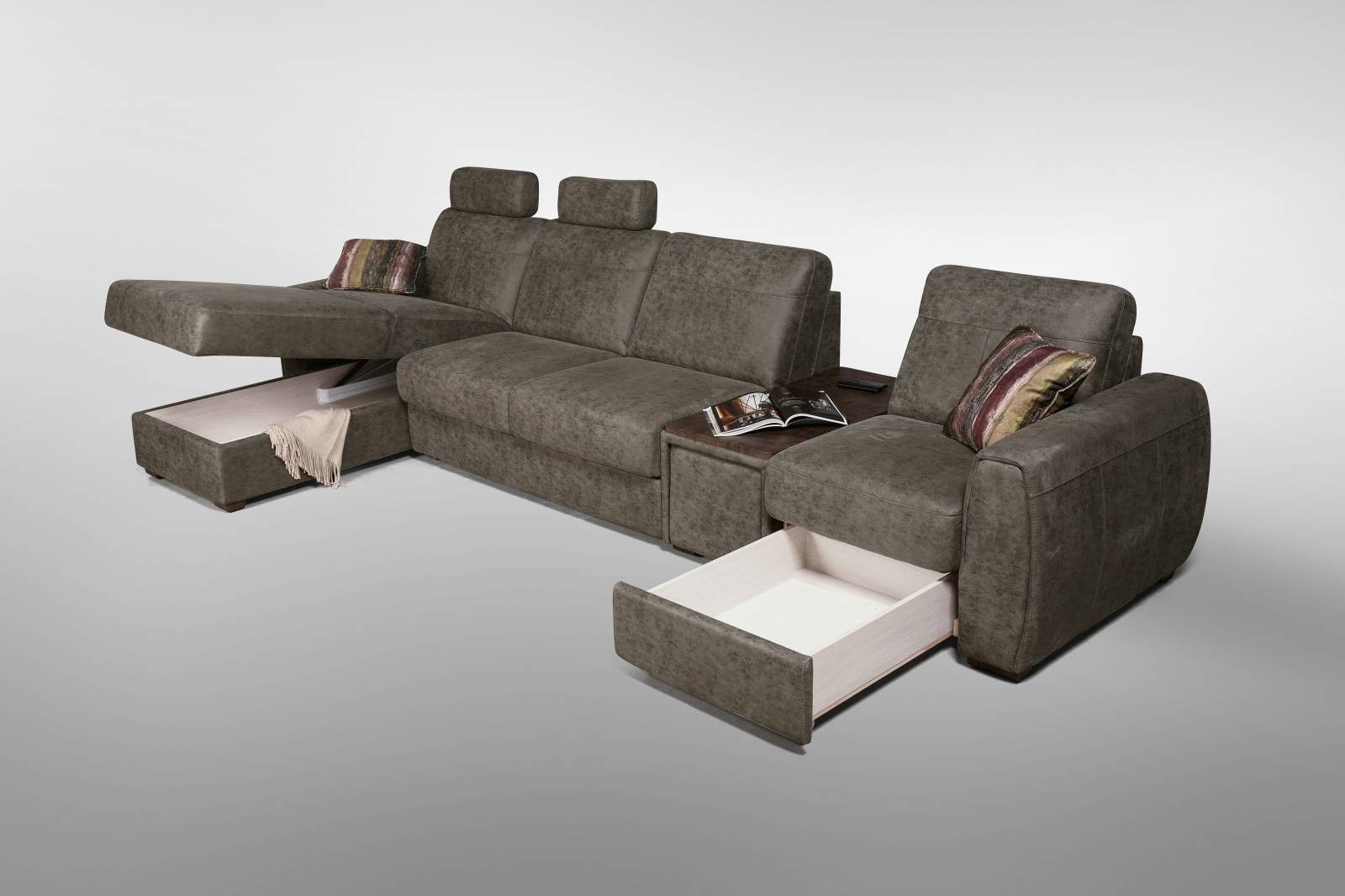 Угловой диван «Бест» модульный с оттоманкой – изображение 5