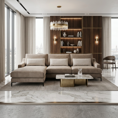 Угловой диван  Орлеан Ардони беж