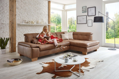 Угловой диван  Эйдж  коричневый