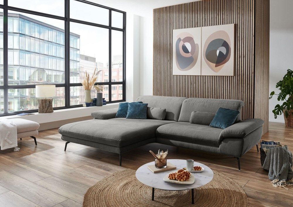 Угловой мягкий  гарнитур  Эмили серый – изображение 1